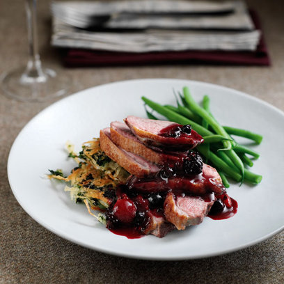 duck breasts port and berry sauce