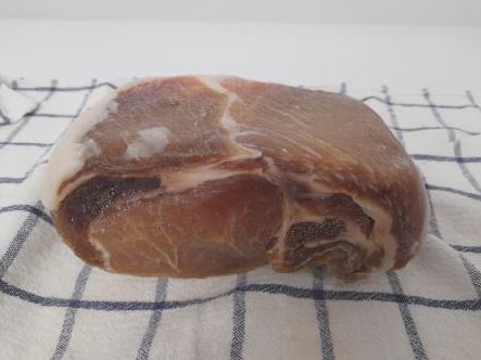 bacon after salt curing