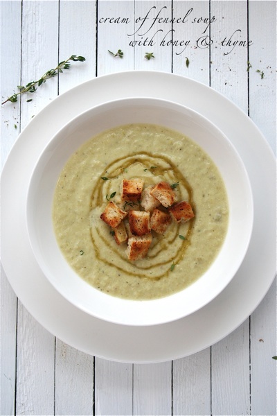 soup - cream-of-fennel-soup-with-honey-and-thyme