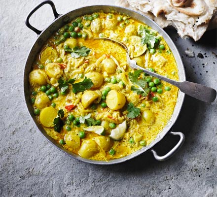 Pea and New Potato Curry